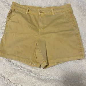 C&C yellow shorts